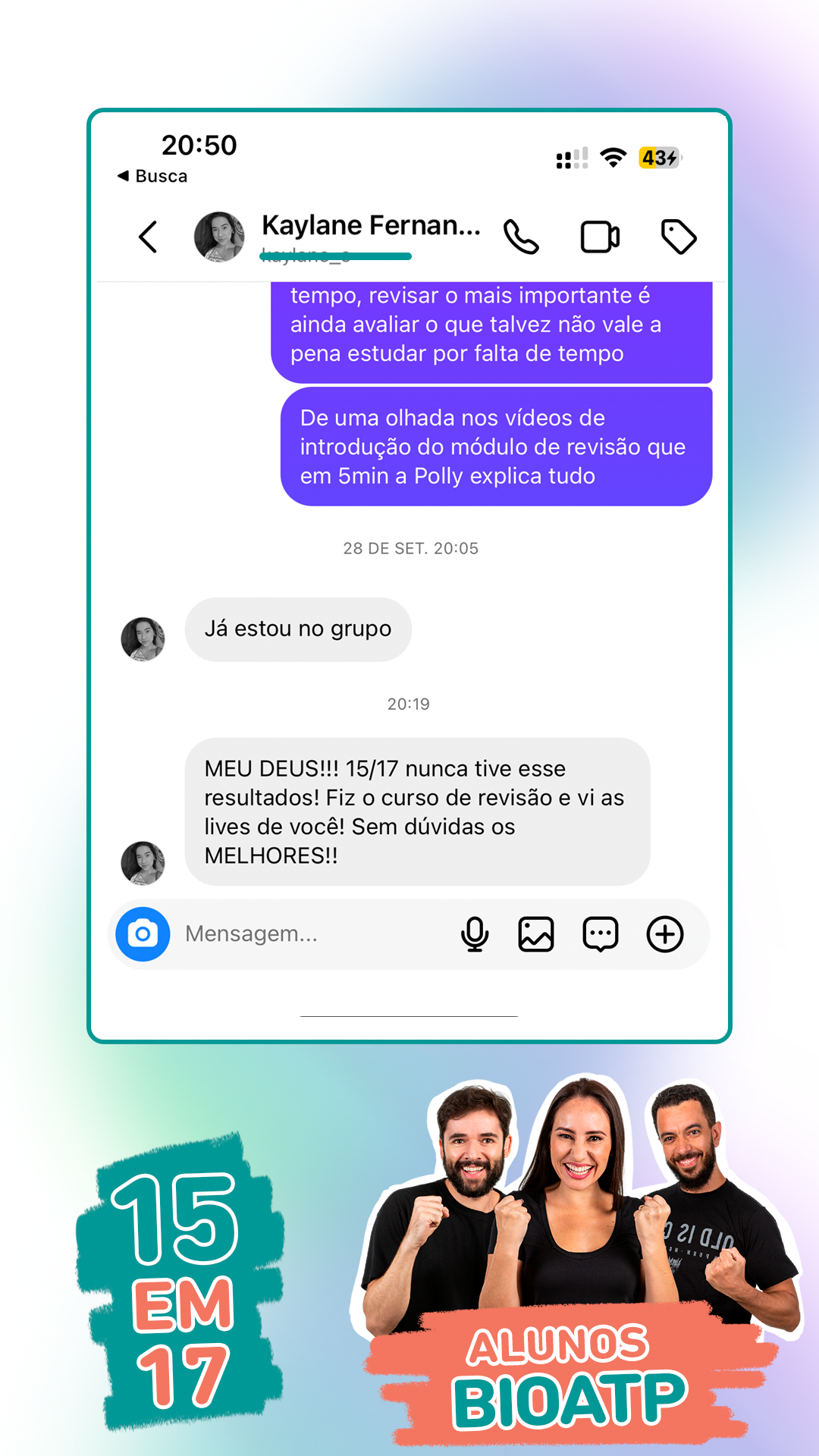 BIOATP - Curso completo de BIOLOGIA depoimento e resultados de alunos