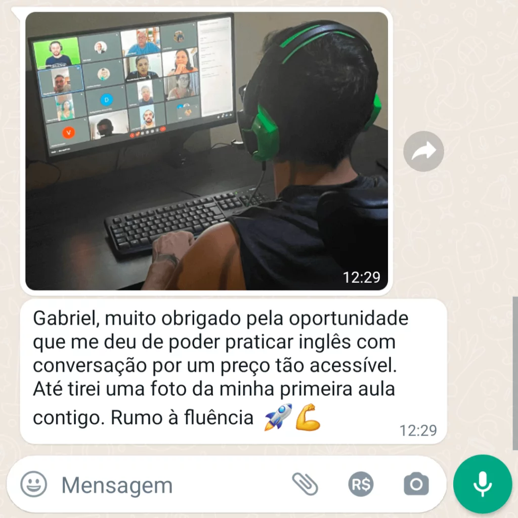 Curso A Jornada do Autodidata em Inglês depoimento e resultados de alunos