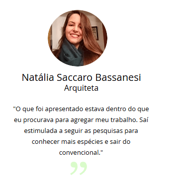 Curso de Projetos de Biopaisagismo depoimento e resultados de alunos