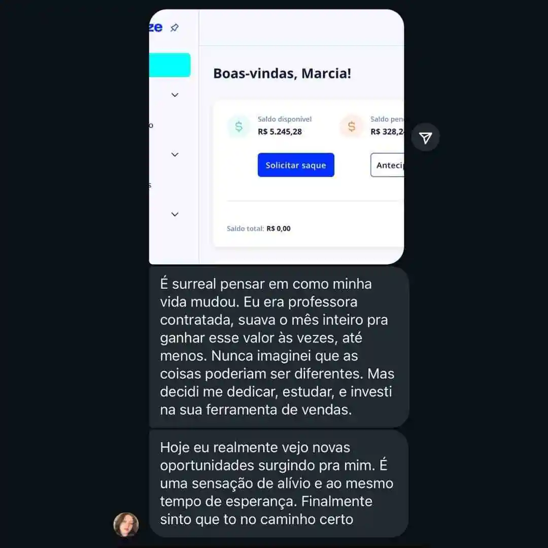 Ferramenta de Vendas Inteligente depoimento e resultados de alunos