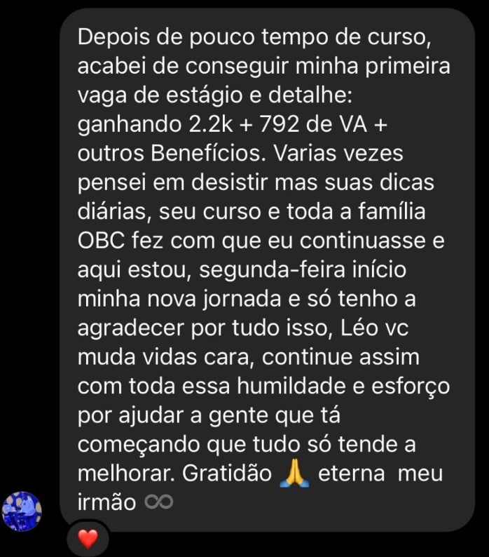 Gestor de Automações com NoCode e IA depoimento e resultados de alunos