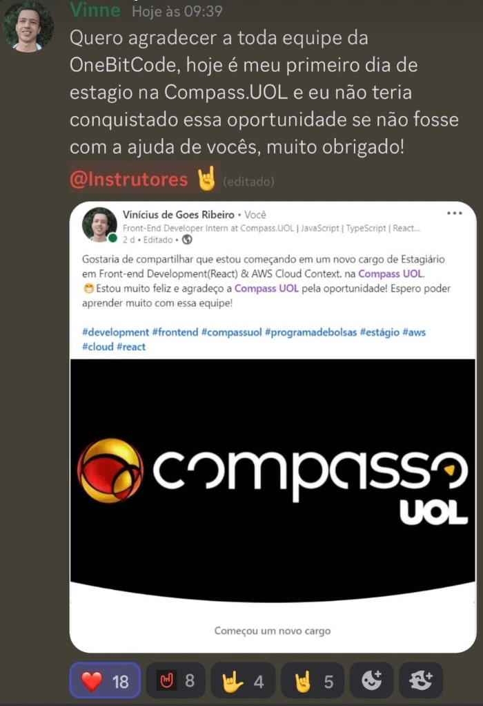 Gestor de Automações com NoCode e IA depoimento e resultados de alunos