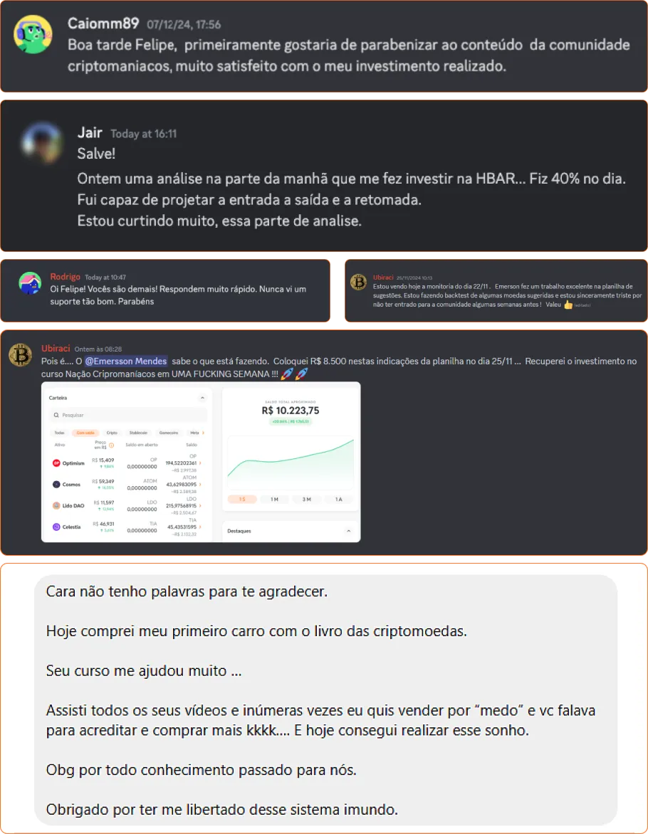 Nação Criptomaníacos depoimento e resultados de alunos