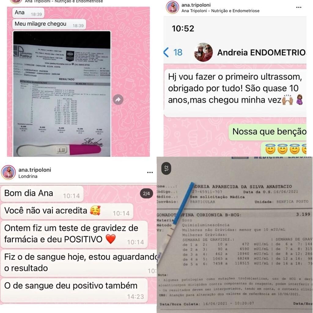 Protocolo 4R - Alimentação e Endometriose depoimento e resultados de alunos
