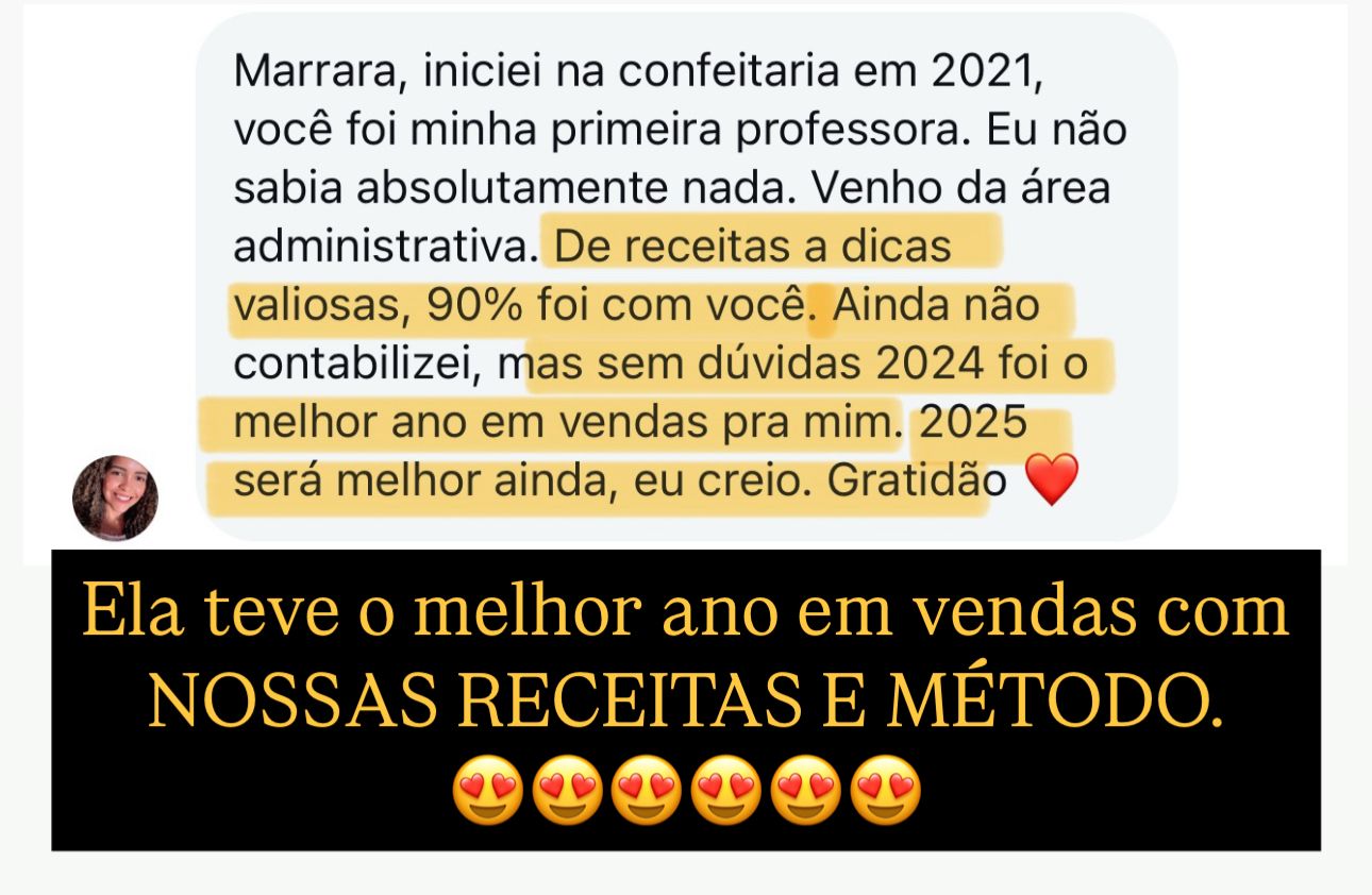A Nova Era Slice Cake depoimento e resultados de alunos