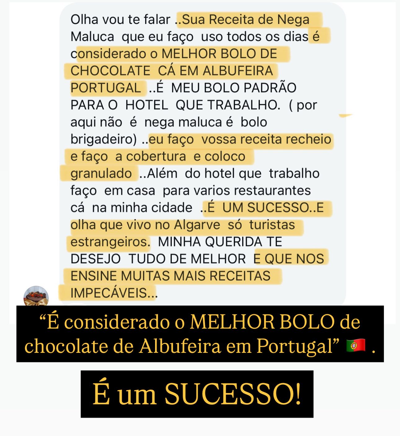 A Nova Era Slice Cake depoimento e resultados de alunos
