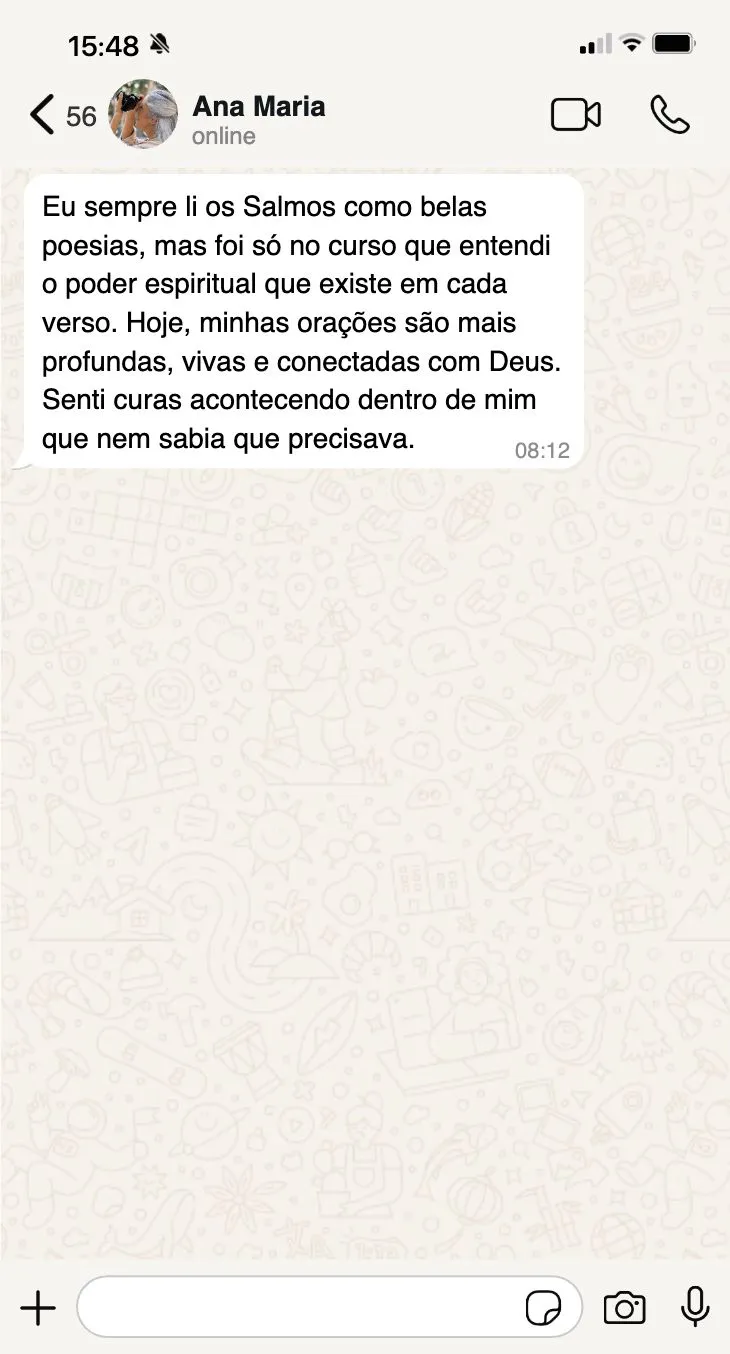 Curso O Poder dos Salmos: A Alma das Escrituras é bom? depoimentos de alunos