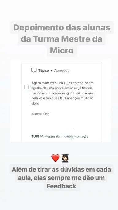 Mestre da Micropigmentação 2.0 é bom? depoimentos de alunos