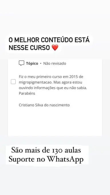 Mestre da Micropigmentação 2.0 é bom? depoimentos de alunos