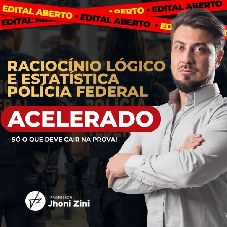 Raciocínio Lógico e Estatística Polícia Federal – ACELERADO: Bom ou Ruim? Review do curso do Jhoni Zini, Funciona Mesmo? Hotmart é confiável?