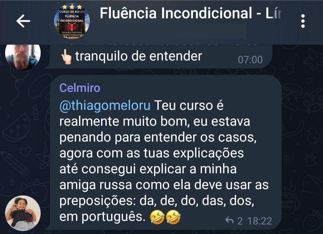 Curso de Russo Fluência Incondicional é bom? depoimentos de alunos