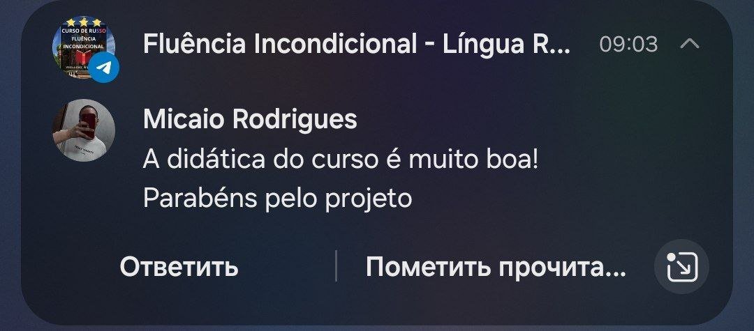Curso de Russo Fluência Incondicional é bom? depoimentos de alunos