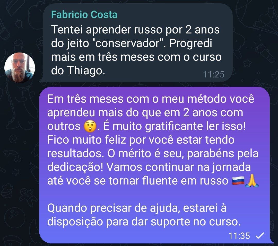 Curso de Russo Fluência Incondicional é bom? depoimentos de alunos