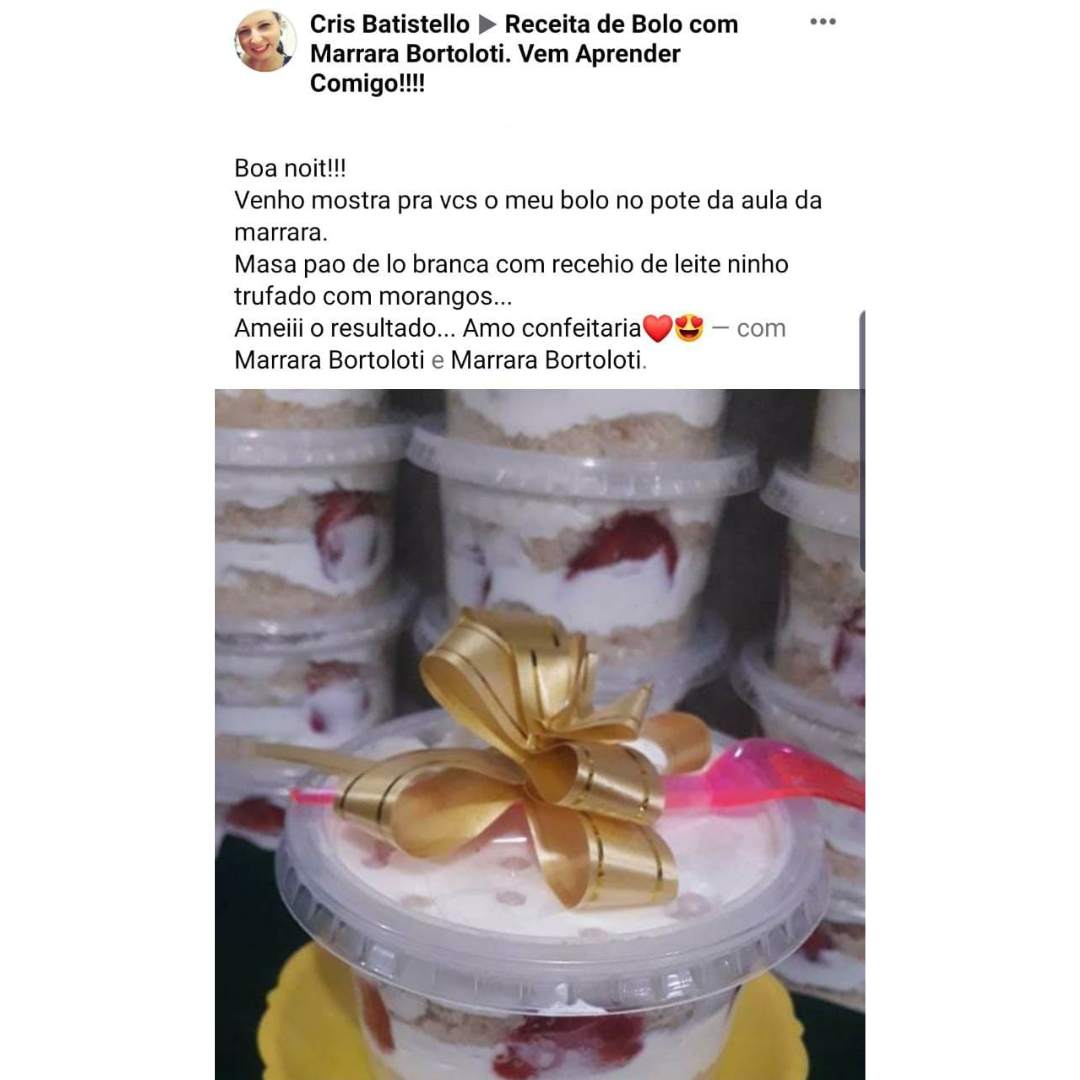 Curso O Novo Bolo no Pote é bom? depoimentos de alunos