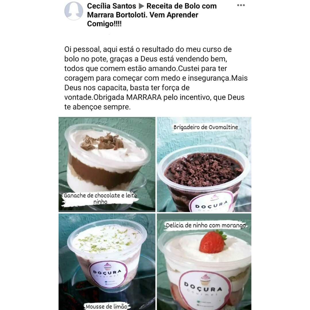 Curso O Novo Bolo no Pote é bom? depoimentos de alunos
