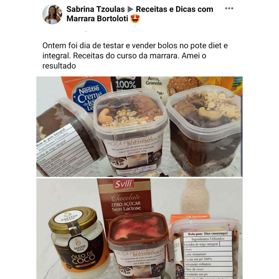 Curso O Novo Bolo no Pote é Bom mesmo