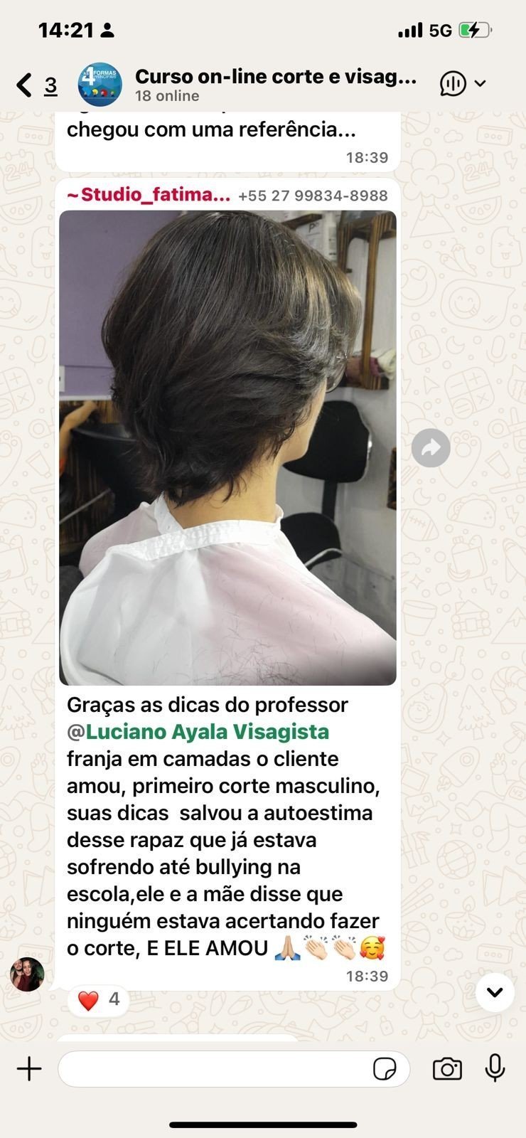 Corte e Visagismo com Alma é bom? depoimentos de alunos