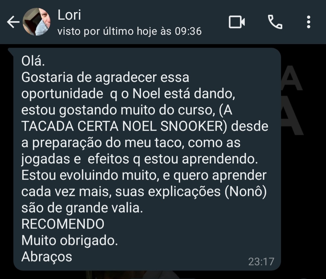 Curso A Tacada Certa é bom? depoimentos de alunos
