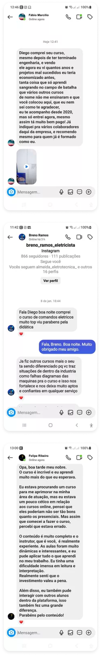 Curso Comandos Elétricos 4.0 é bom? depoimentos de alunos