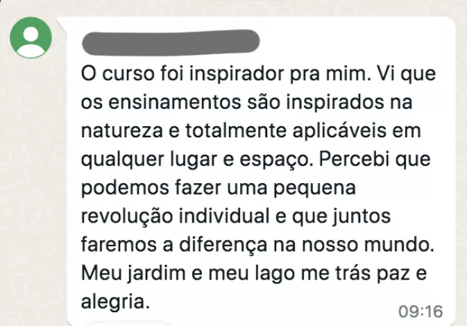 Curso O Maravilhoso Mundo dos Jardins Agroecológicos é bom? depoimentos de alunos