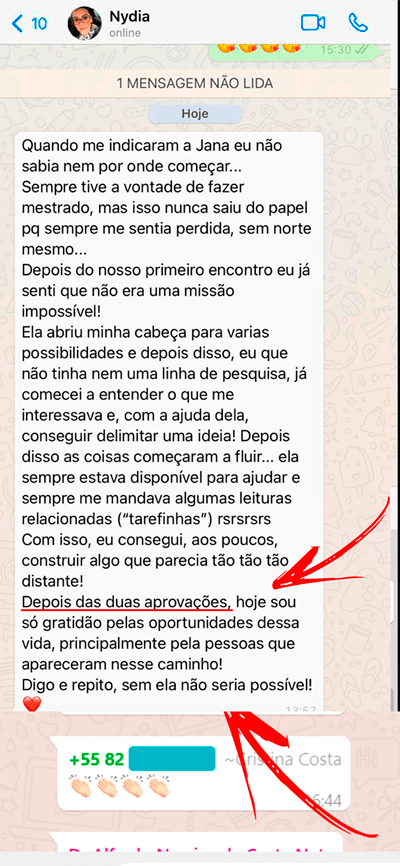 Curso Seja Mestre é bom? depoimentos de alunos