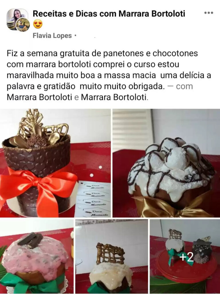 Panetones e Chocotones de Milhões da Marrara Bortoloti é bom? depoimentos de alunos