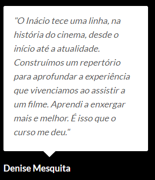 Programa História do Cinema do Inácio Araújo é bom? depoimentos de alunos