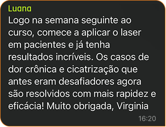 Curso de Laserterapia e Amamentação da Virginia Ferreira é bom? depoimentos de alunos
