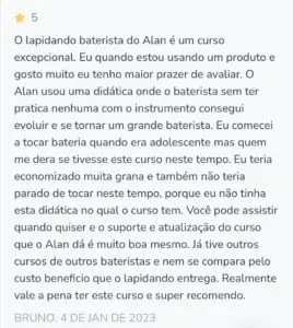 Curso Lapidando Bateristas 2.0 é bom? depoimentos de alunos