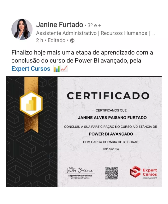 Formação Pacote Office e Power BI é bom? depoimentos de alunos