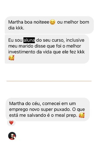 Meal Prep com Martha Guterres é bom? depoimentos de alunos
